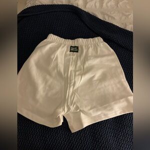 Daily drills white sweat shorts xs/s